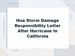 Hoa vs Homeowner Liability for Hurricane Damage